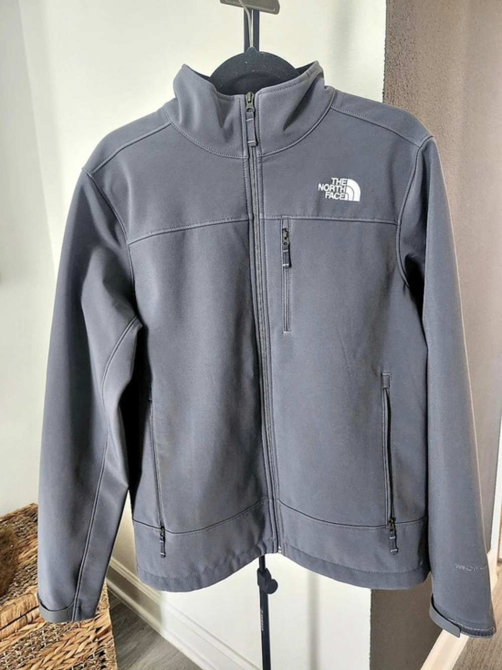The North Face Apex Barrier Soft Shell Jacket Gray Medium